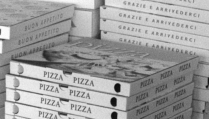 Caja Pizzas a domicilio