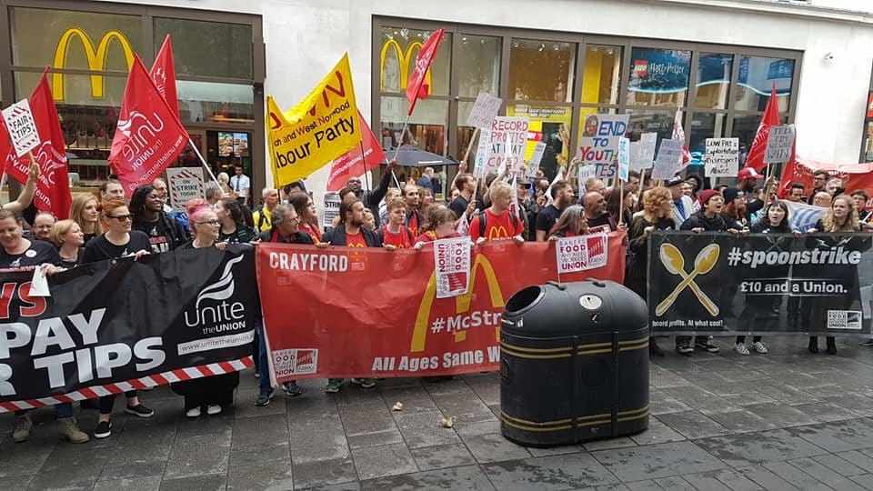 Manifestacion Comida rapida