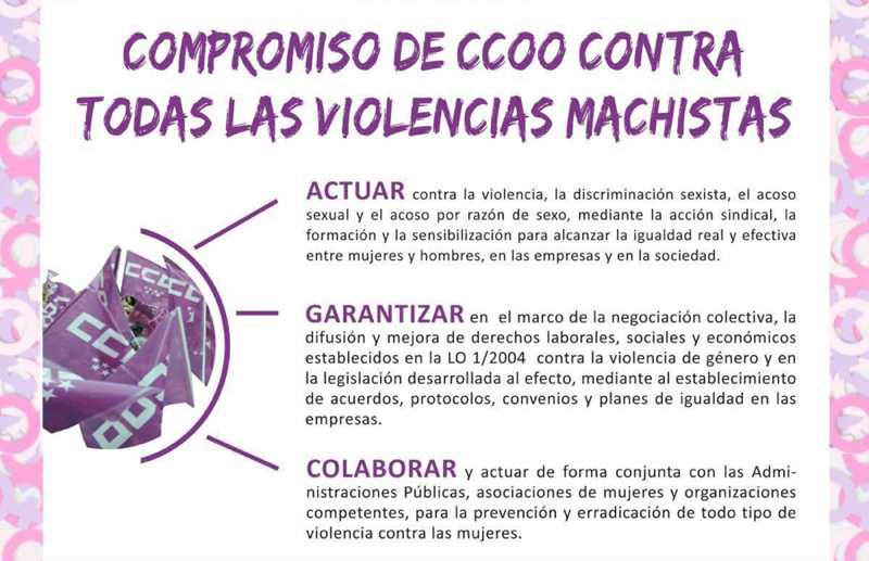 Compromiso CCOO ContraViolencia Machista