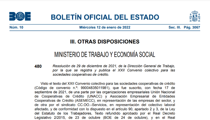 captura Boletín Oficial del Estado (BOE)