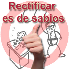 Rectificar es de sabios