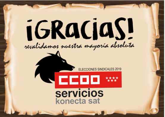 Eleciones sindicales en Konecta SAT, Contact Center. Gana CCOO