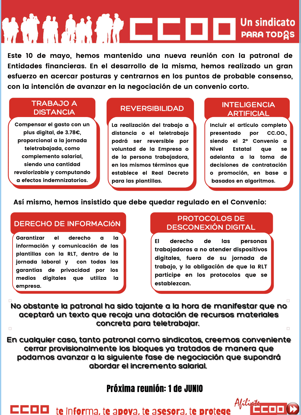 Comunicado entidades financiación