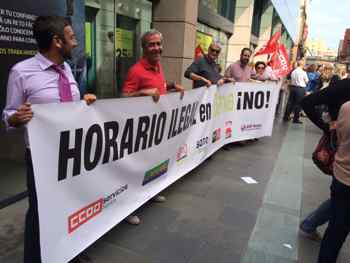 Concentraciones Bankia jornada ilegal