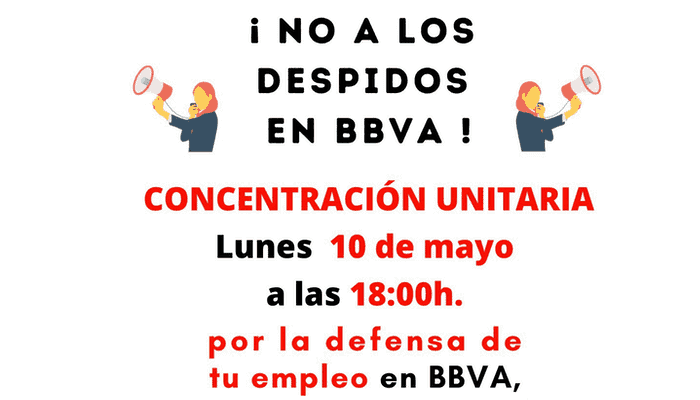 No a los despidos en BBVA