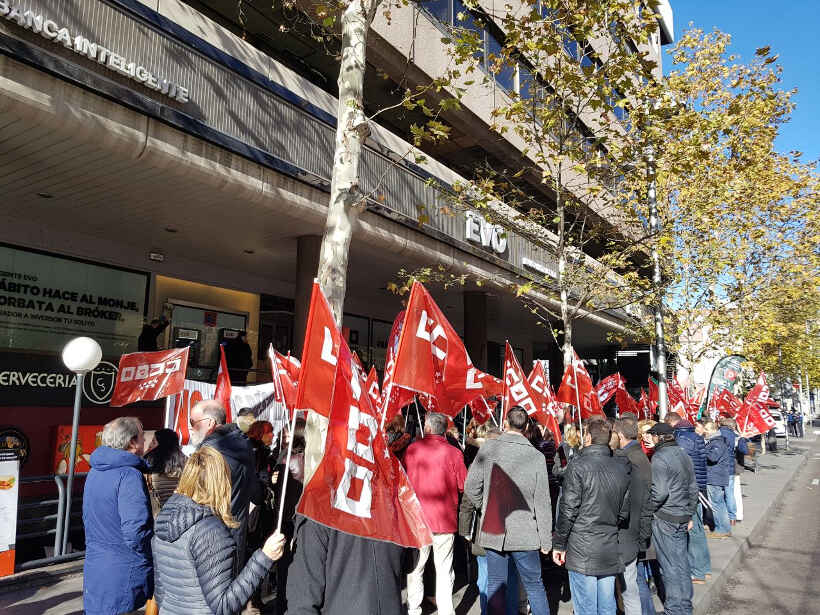 Huelga en Evobanco