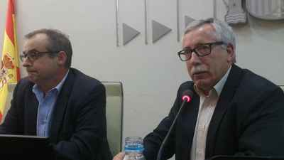 Jornada Secotr financiero Toxo y Jose Maria Martines