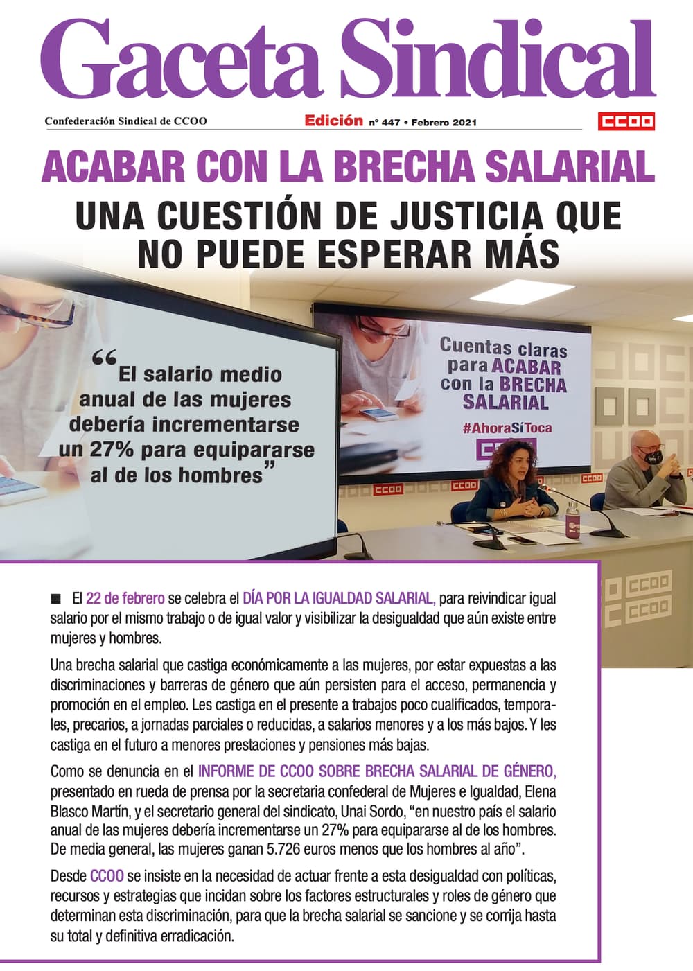 Gaceta sindical Brecha