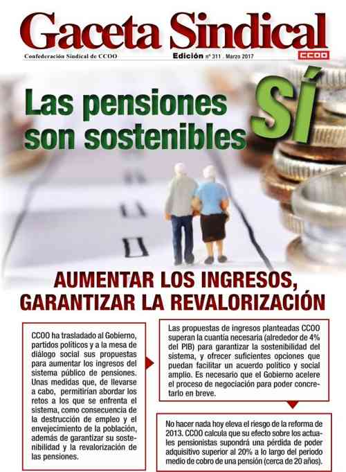 Gaceta sindical ccoo Pensiones