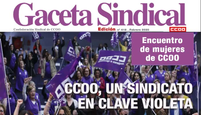 Gaceta sindical en clave violeta