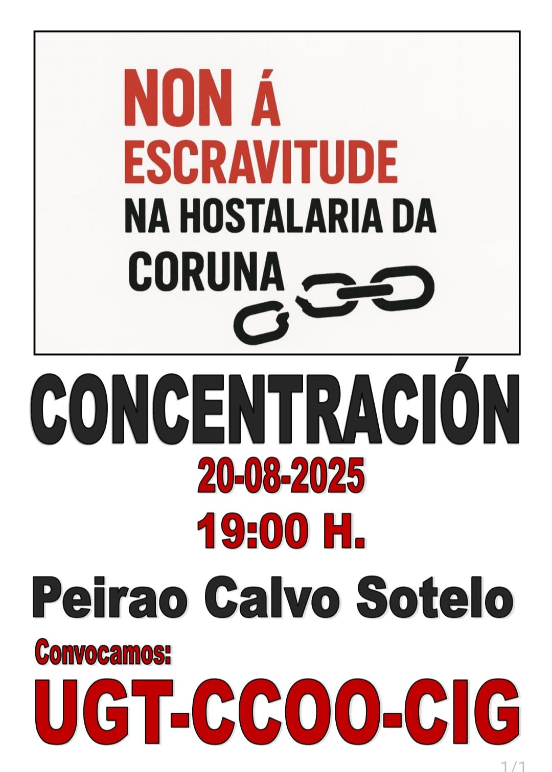 Concentración HOSTALARÍA