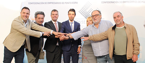 sinatura convenio comercio vario Pontevedra