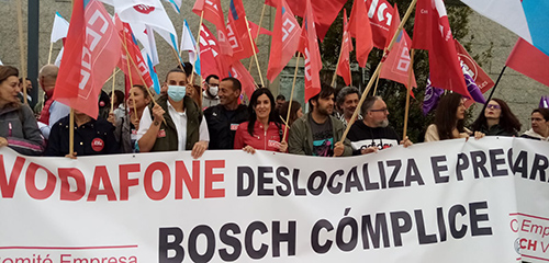 concentración contra ERE Bosch Vigo