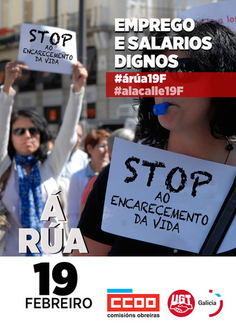 Mobilizacións 19F salario digno