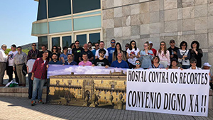 concentración convenio Hostal Reis Católicos