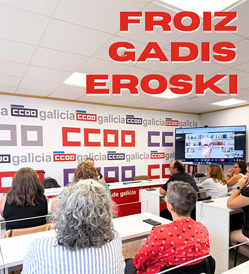reunión delegados supermercados FROIZ, GADIS, EROSKI