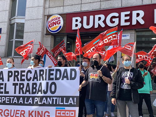 concentración precariedade Burguer King