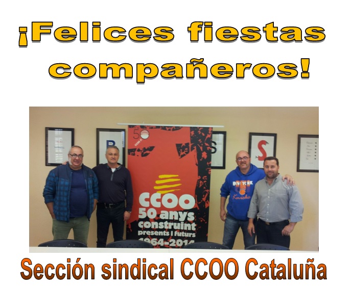 Foto en las oficinas de CCOO Tarragona, donde aparecen Gabriel Colino,Camelo Herrero, Rogelio Pérez y Manel Arias. Foto realizada por J.Martin