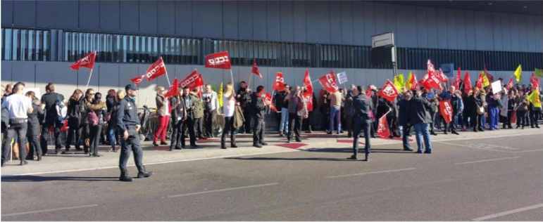 Conventraciones y paros en Barajas Hostelería