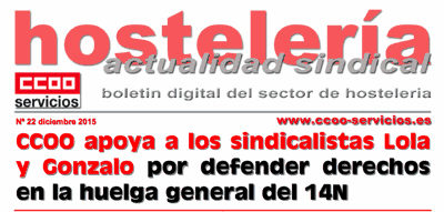 Boletin CCOO Hosteleria