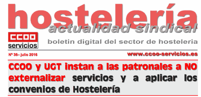 Boletín Hostelería CCOO, núm 36