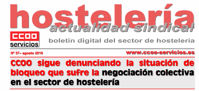 Boletín Hostelería Sindical CCOO número 37