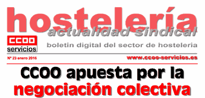 Boletin de hostelería de CCOO