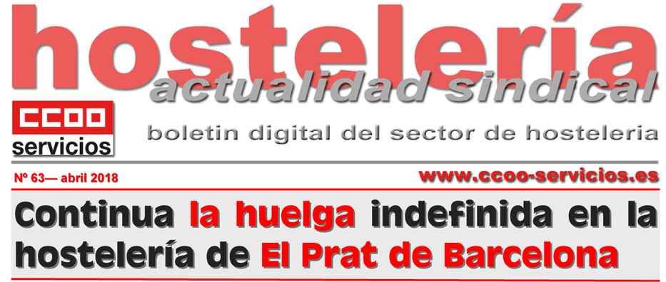 Boletin hosteler?a sindical CCOO