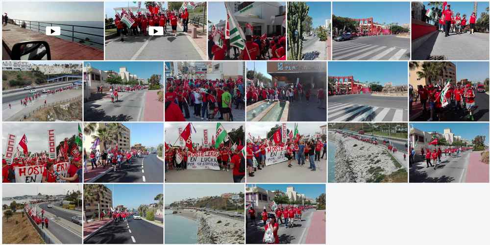 Marcha hosteleria en Málaga