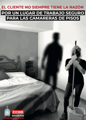 Campaña condiciones trabajo seguras para camareras de piso