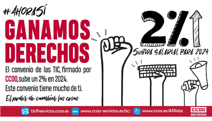 imagen infografía incremento salarial 2024 sector TIC