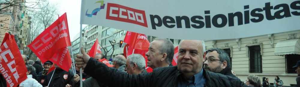 Manifestacion jubilados pensionistas CCOO