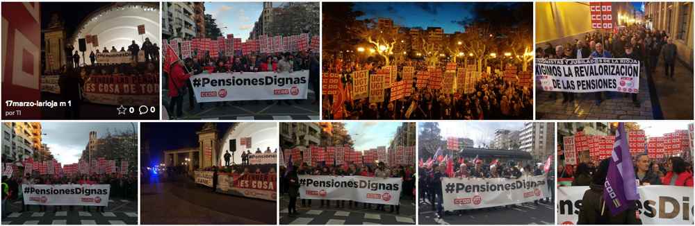 Manifestacion pensionistas La Rioja