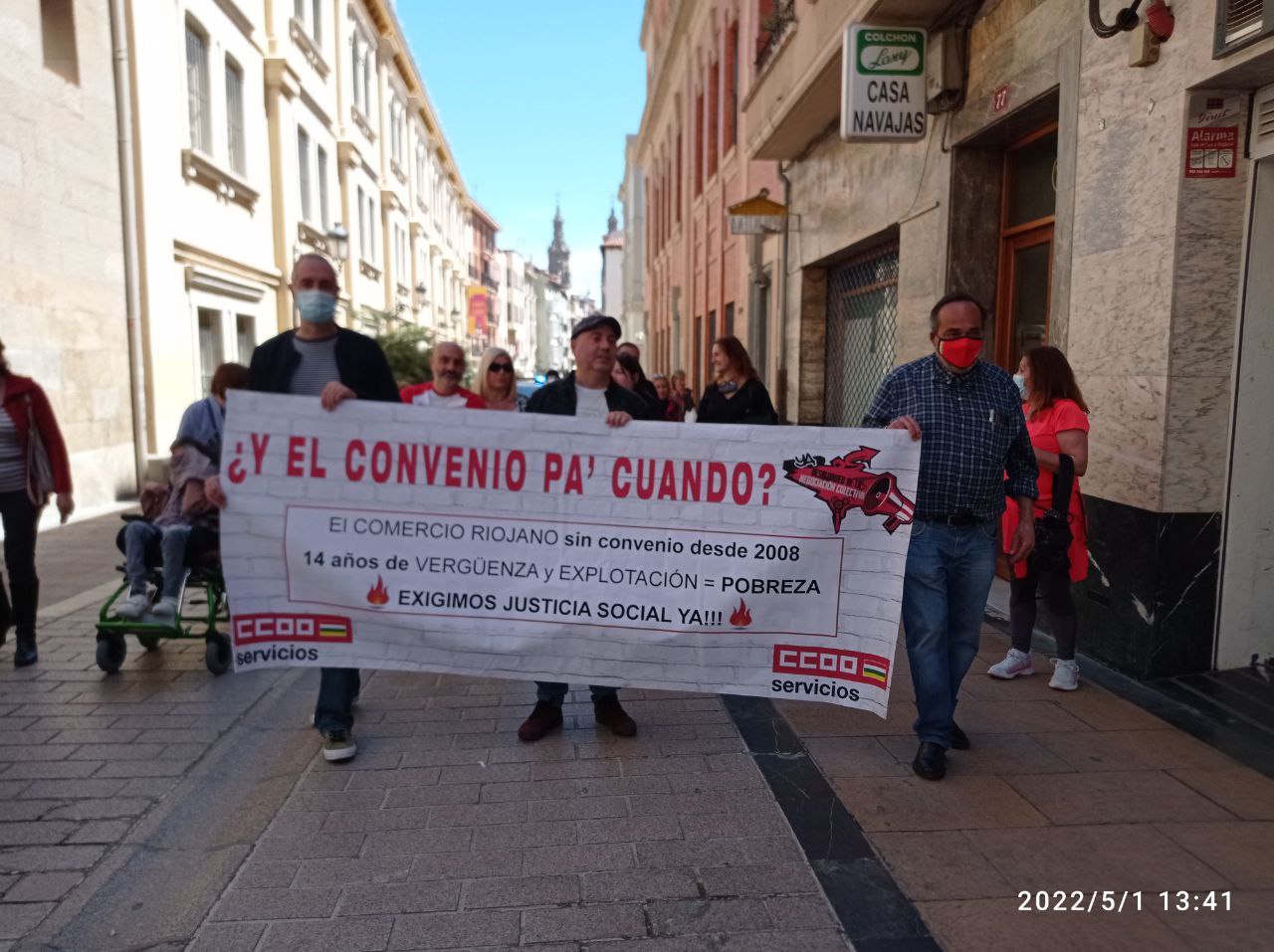 1ª de Mayo 2022 servicios CCOO La Rioja