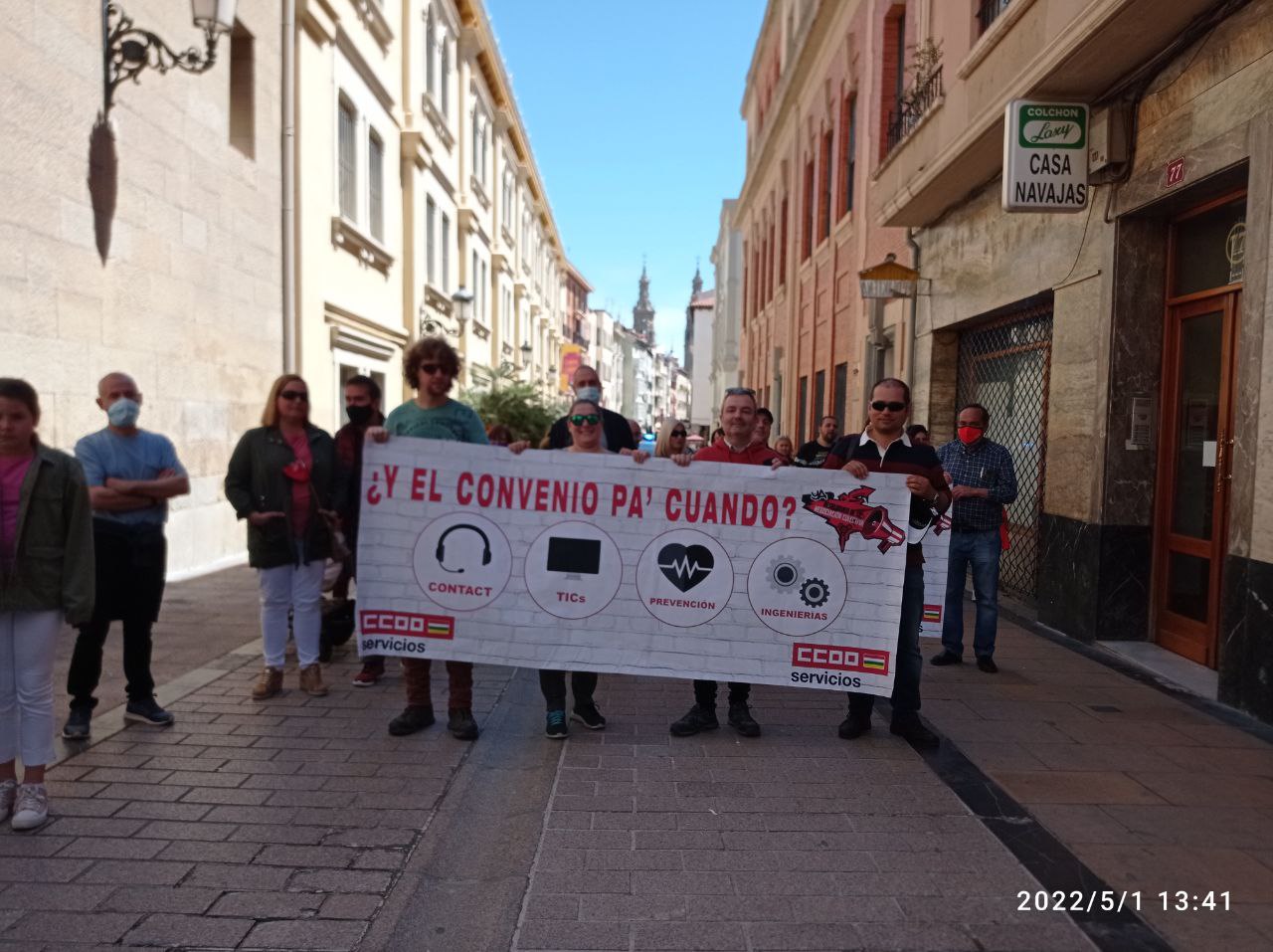 1ª de Mayo 2022 servicios CCOO La Rioja