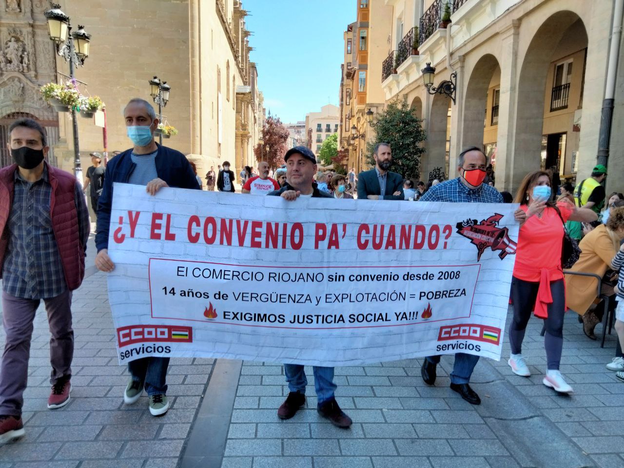 1ª de Mayo 2022 servicios CCOO La Rioja