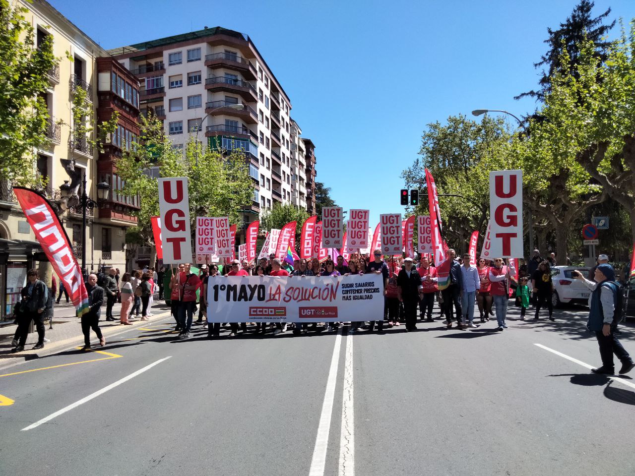 1ª de Mayo 2022 servicios CCOO La Rioja