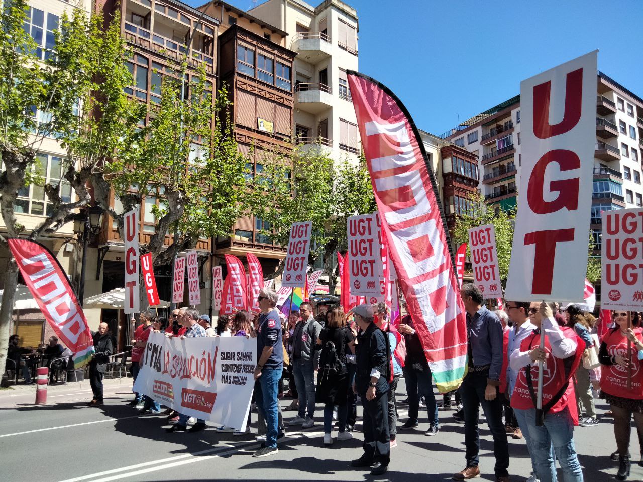 1ª de Mayo 2022 servicios CCOO La Rioja