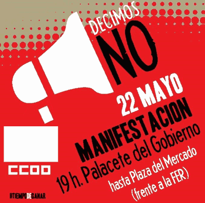 Manifestación CCOO 22 de mayo