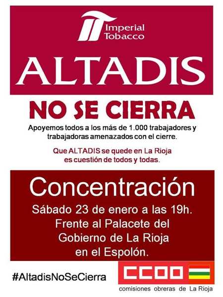 Altadis no se cierra. concentracion