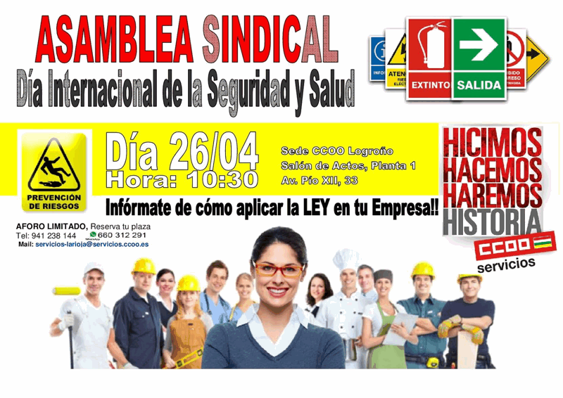 Asamblea Salud laboral CCOO la Rioja