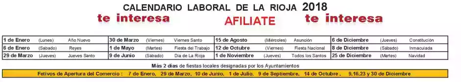 Calendario laboral 2018