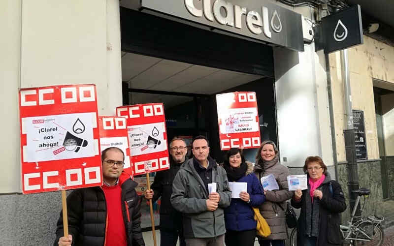 Concentración Clarel la Rioja. Comercio Trabajadores