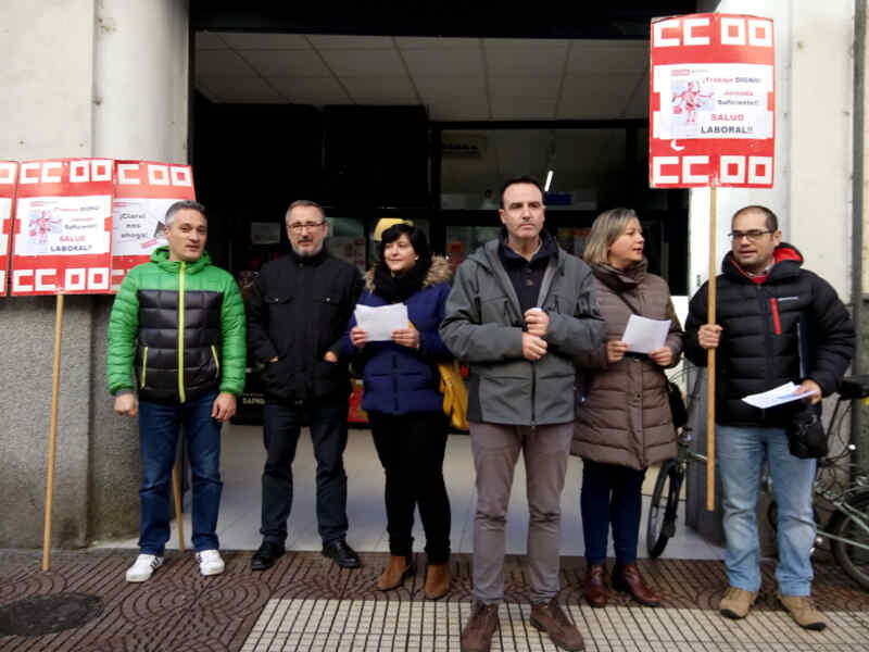 Concentración Clarel la Rioja. Comercio Trabajadores