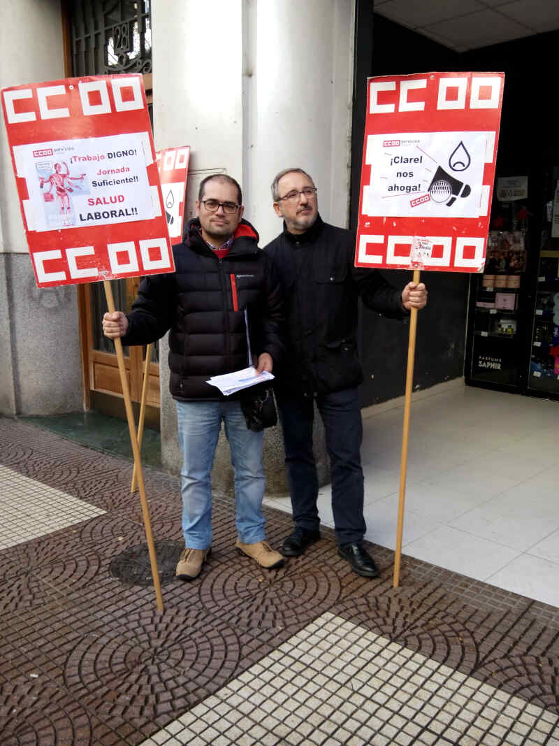 Concentración Clarel la Rioja. Comercio Trabajadores