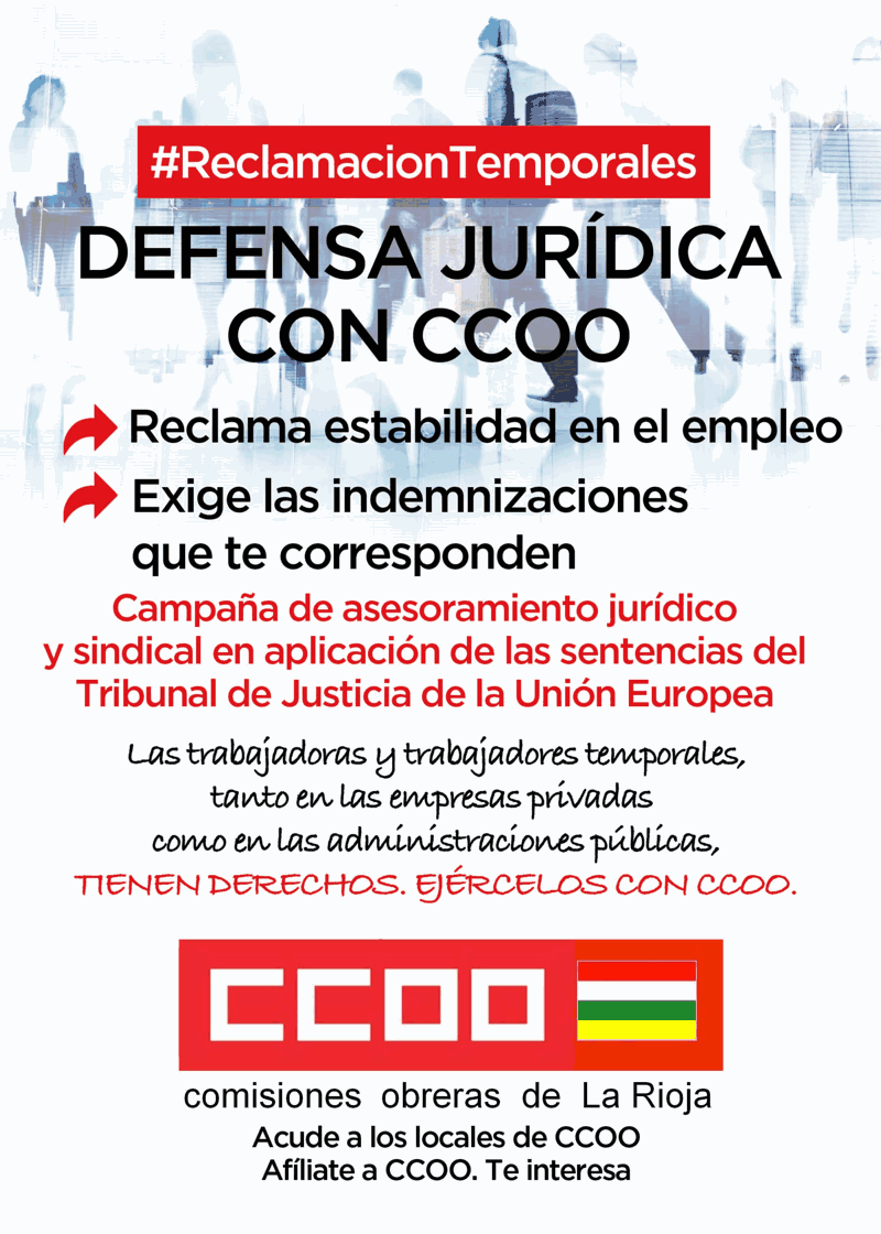 Reclamaciones juridicas CCOO