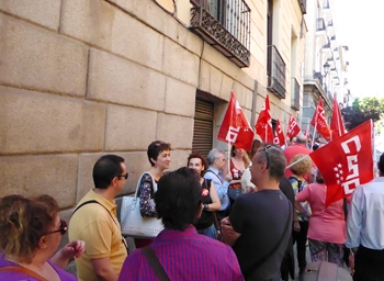 CCOO se moviliza por el Convenio de Ahorro y contra el horario ilegal en Bankia