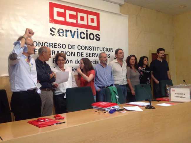 ejecutiva CCOO servicios Murcia