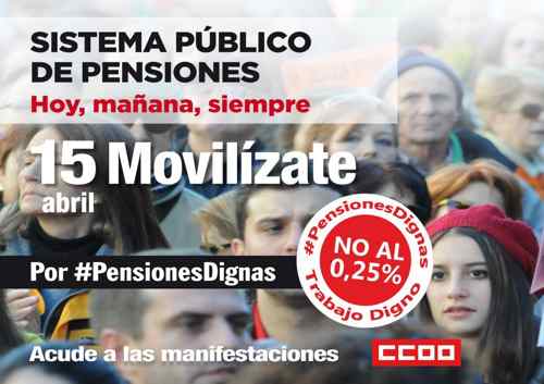 Manifestación pensiones dignas