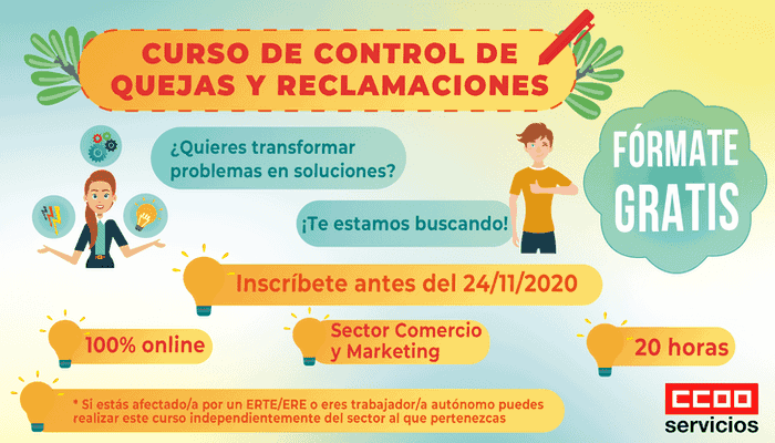 Sector comercio. Curso gestion quejas y reclamaciones